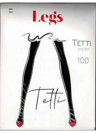 Колготки 100 den из мягкого велюрового микроволокна legs tetti 100