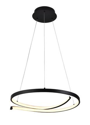 Люстра підвісна світлодіодна sirius lcd3052 bk чорна