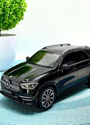 Машина автосвит mercedes инерционная открываются двери 20,5 см 1:24 черная (ap-2100)