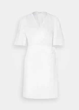 Роскошное белое льняное платье на запах от marc o'polo3 фото