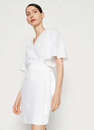 Роскошное белое льняное платье на запах от marc o'polo4 фото