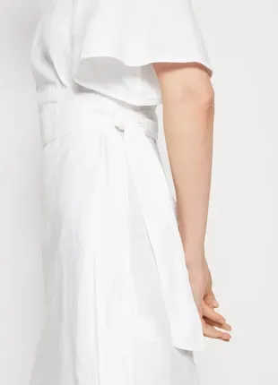 Роскошное белое льняное платье на запах от marc o'polo5 фото