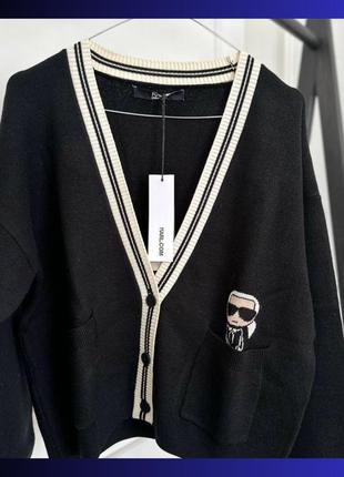 Жіночий кардиган karl lagerfeld модні жіночі кардигани жіночий кардиган жіночі стильні кардигани karl