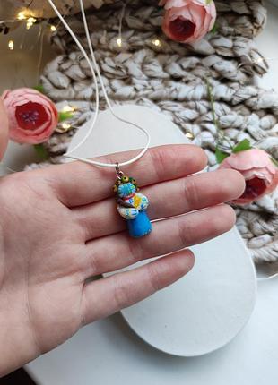 Подвеска чокер кукла мотанка