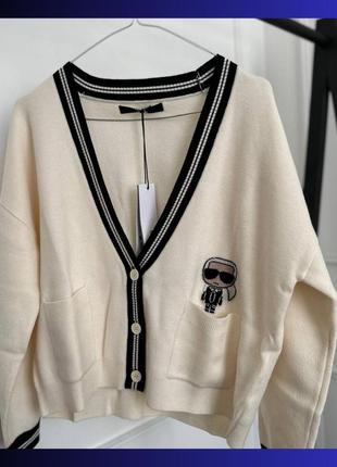 Жіночий кардиган karl lagerfeld модні жіночі кардигани жіночий кардиган жіночі стильні кардигани karl
