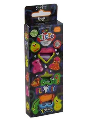 Тісто для ліпки 7кол коробка fluoric danko toys укр tmd-fl-7-01u,02u
