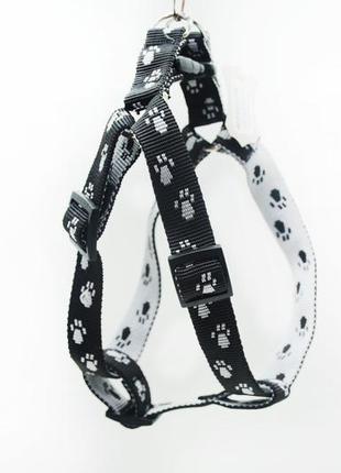 Шлейка для собак капронова лапкі для декоративних собак