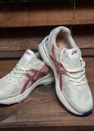 Чоловічі кросівки asics gel-kahana 8 white & red