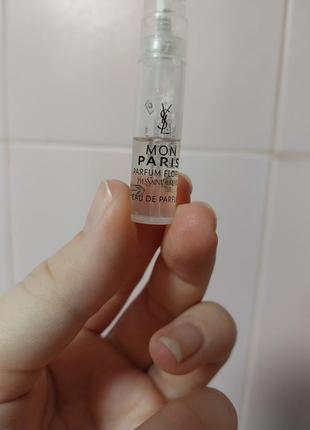 Пробник духов mon paris parfum floral Saint Laurent leopard jacquard single-breasted coat ysl eau de parfum 1,2 мл ml возможен обмен рассмотрена6 фото