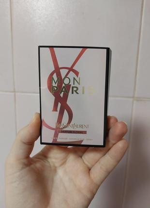 Пробник духов mon paris parfum floral Saint Laurent leopard jacquard single-breasted coat ysl eau de parfum 1,2 мл ml возможен обмен рассмотрена3 фото