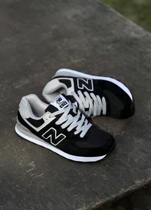 New balance  574 black/white 41