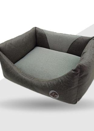 Лежак диван для собак і кішок фокс сірий 30х40х21