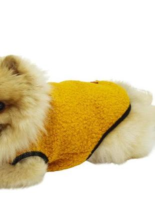 Жилет із флісу для собак тайфун жовтий