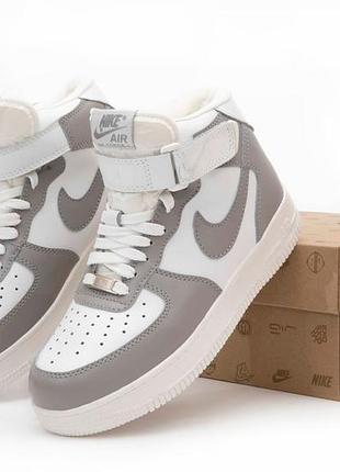 Кроссовки зимние мех nike air force 1 hi winter