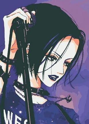 Картина по номерах аніме "nana osaki" 28x40 см комбінований різнобарв'я