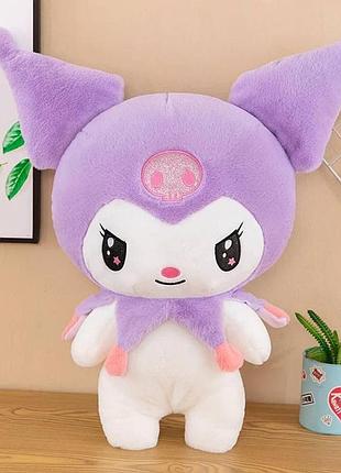 М'яка іграшка куромі аніме 50 см, плюшева іграшки для дітей kuromi hello kitty фіолетова