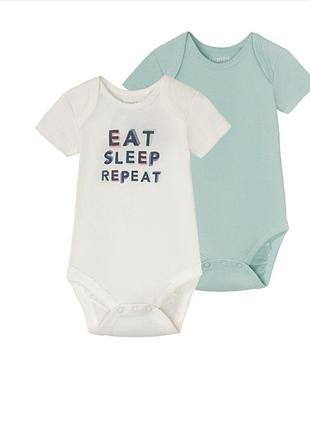Наборы боди от lupilu с короткими рукавчиками, боді дитячі