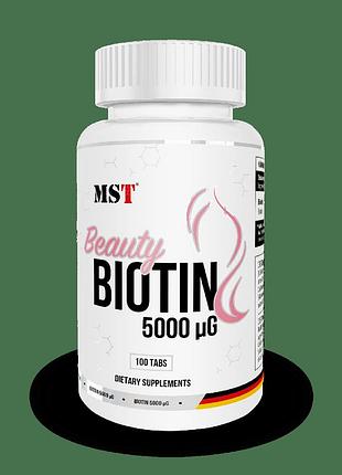 Mst beauty biotin біотин 5000 mg 100 таблеток