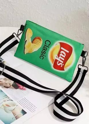 Сумка-клатч lays через плече. сумка-конверт зелена. клатч-гаманець для дівчинки.