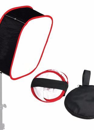 Софтбокс, рассеиватель, диффузор (softbox) 41 х 41 см для led панелей, накамерного света