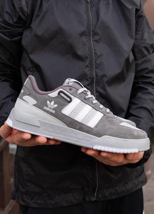 Чоловічі кросівки adidas forum low grey white