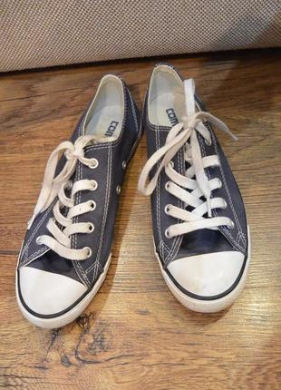 Синие кеды мокасини слипоны converse all star 37-37,5 р