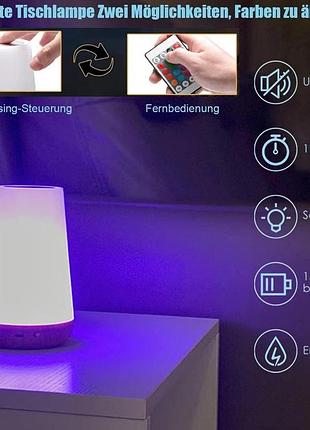 Светодиодный ночник greentreen, сенсорная настольная лампа для детской спальни,...