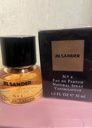 Парфюмированная вода jil sander № 4
