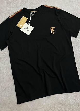 Хит продаж мужская футболочка burberry  черная xl xxl