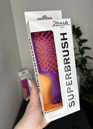 Щітка janeke 1830 superbrush the original italian patent фіолетово-рожева