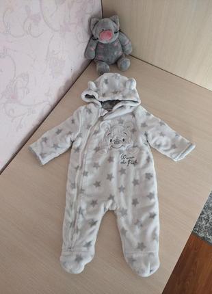 🧸демисезонный комбинезон, шубка, шуба от disney