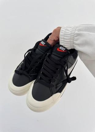 Кроссовки nike court legacy black / white premium