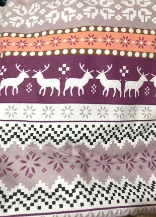 Фланель с новогодним принтом