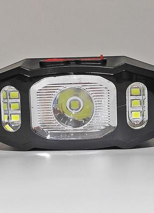 Фонарь аккумуляторный налобный headlight wj-1730 3w+cob5w