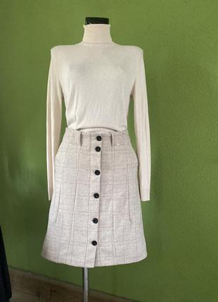 Юбка миди шерсть