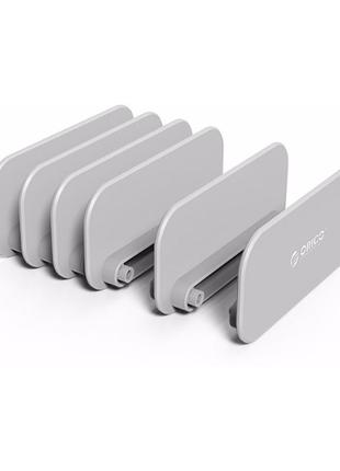 Універсальний тримач orico 110х93х50 мм 5 пристроїв сріблястий