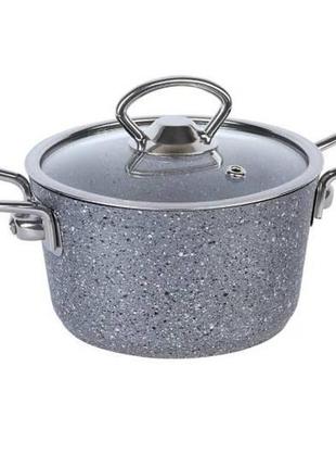 Кастрюля 0,9 л o.m.s  3111s-14-0,9л-grey