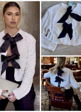 Продам нарядный в паетки пиджак h&m