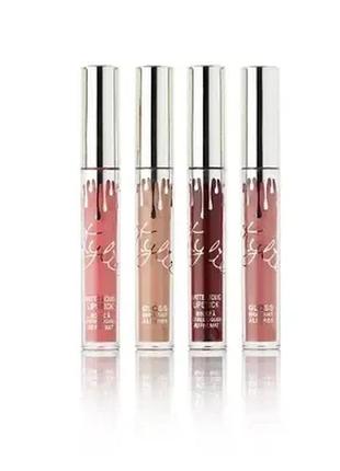 Набор помад kylie holiday edition lip kit 4 шт2 фото