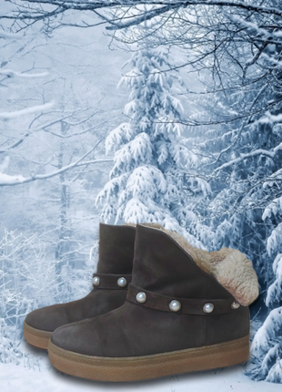 Классные замшевые ботиночки. турция. размер 38