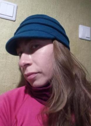 Вовняна кепка2 фото