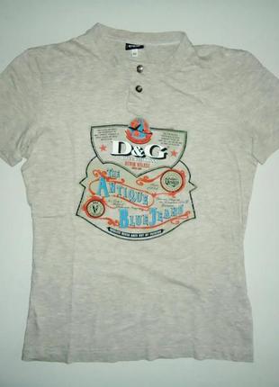 Футболка  d&g dolce & gabbana italy denim deluxe vintage оригинал (m)