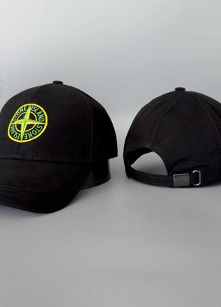 Кепка черная stone island