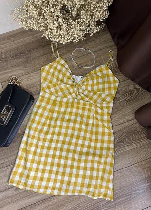 Сарафан в клетку