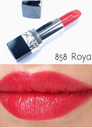 Роскошная помада christian dior rouge 858 royale оригинал диор