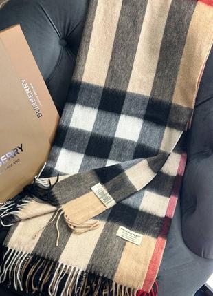 Шарф женский палантин в стиле burberry