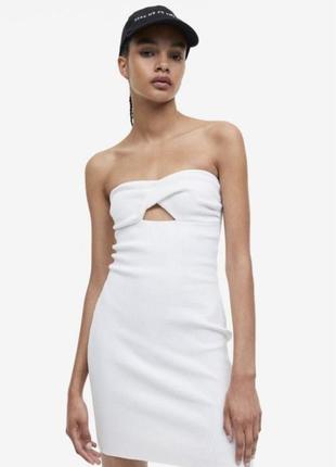 H&m мини платье бандо
