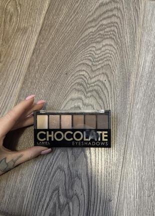 Палетка тіні для повік lamel chocolate