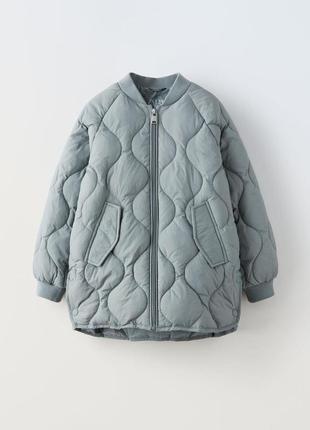 Куртка-бомбер блакитна zara
