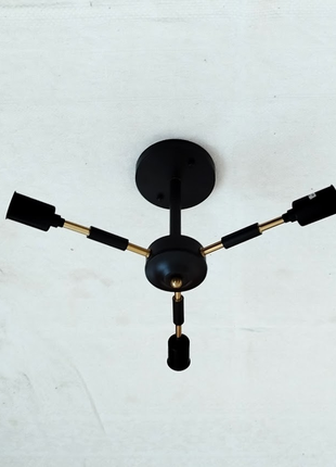 Люстра світильник на 3 лампи в стилі лофт